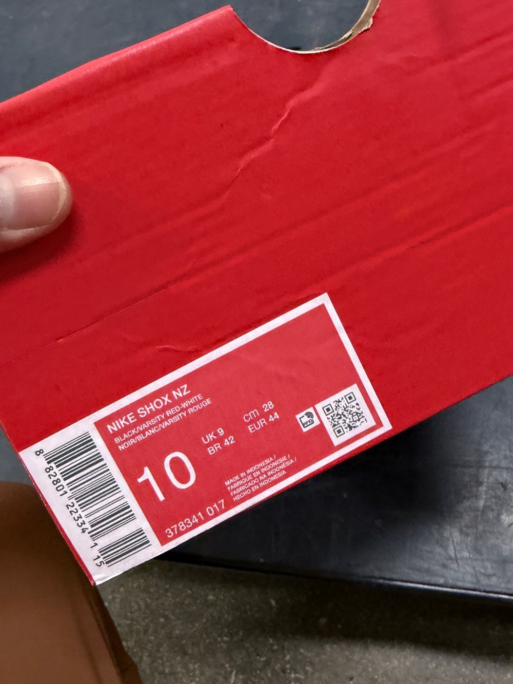 Nike Black Sneakers with Red Swoosh - Picture 6 of 6